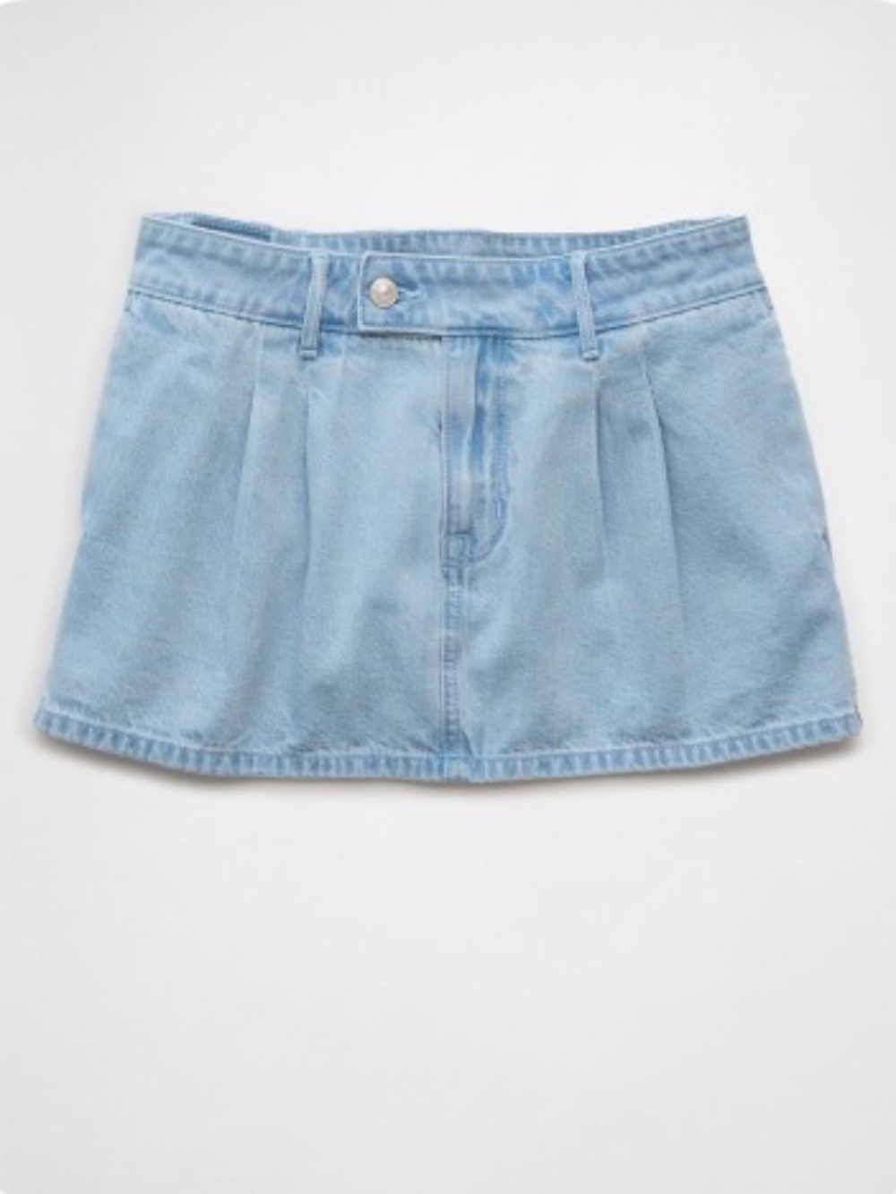 American Eagle Low-Rise Denim Trouser Micro Skort